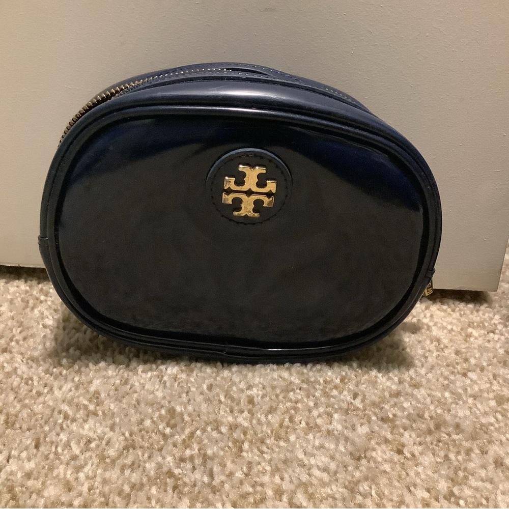 Tory Burch cosmetic pouch navy blue